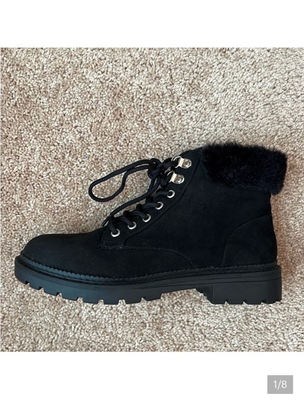 LC Lauren Conrad Fur Trim Booties